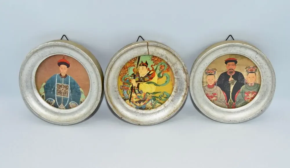 Antique Italian Florentine Chinoiserie Miniature Decor 4.5